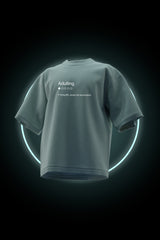 Adulting Review -  Premium Oversized French Terry Cotton T-shirt