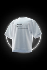 Adulting Review -  Premium Oversized French Terry Cotton T-shirt