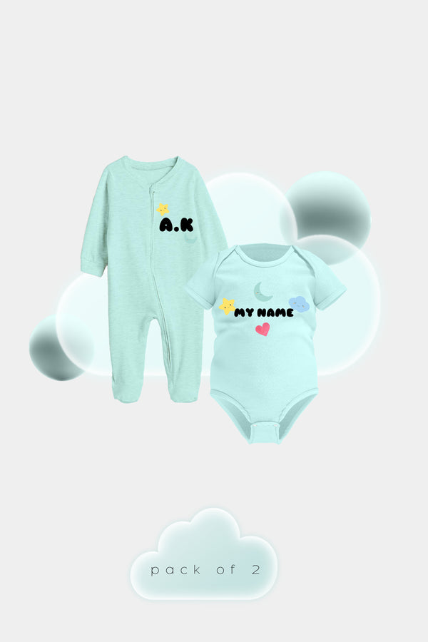 Personalised Puff Rompers - Pack of 2