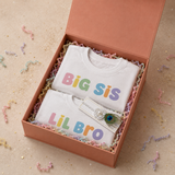 Big Sis Lil Bro - Rakhi Special - Premium Organic Oversized Cotton T-shirts - Pack of 2