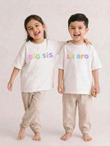 Big Sis Lil Bro - Rakhi Special - Premium Organic Oversized Cotton T-shirts - Pack of 2