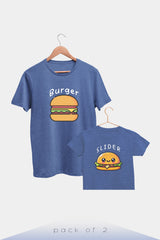 Burger & Slider - Premium Organic Cotton T-shirts - Pack of 2 - Blue