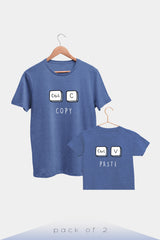 Copy & Paste - Premium Organic Cotton T-shirts - Pack of 2 - Blue