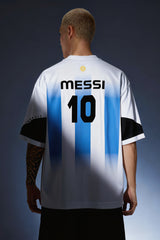 FIFA World Cup 2026 - Messi Jersey - Premium French Terry Cotton Oversized T-shirt