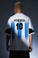 FIFA World Cup 2026 - Messi Jersey - Premium French Terry Cotton Oversized T-shirt
