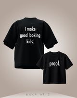 Good Looking - Premium Organic Oversized Cotton T-shirts - Pack of 2