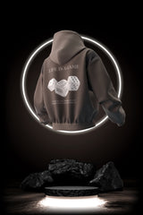 Life Is A Game - Oversized Hoodie - Premium Organic Cotton Fleece