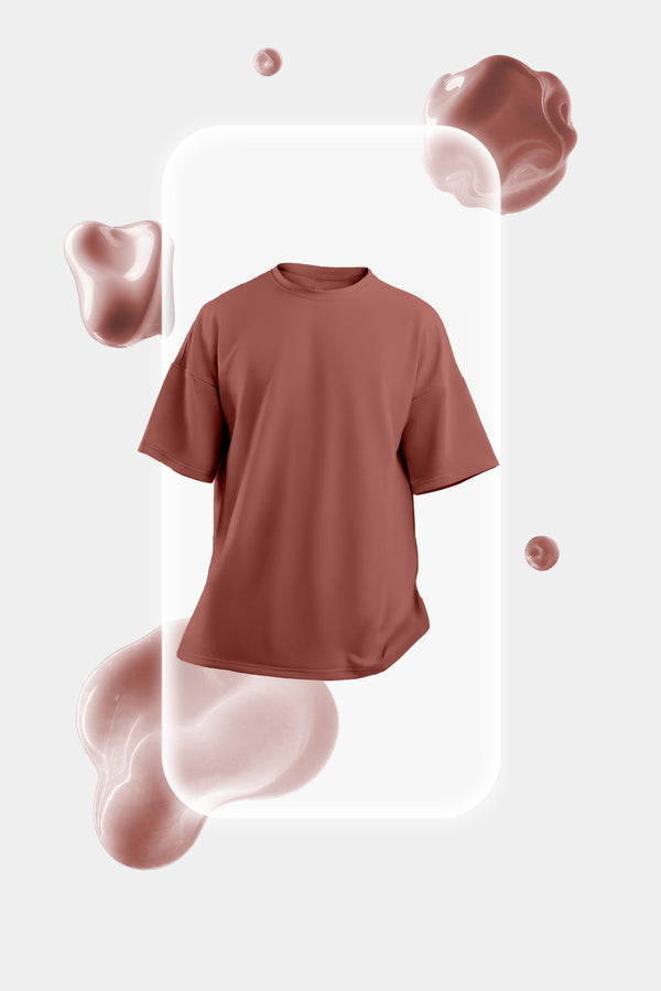 Rust - Oversized Premium Organic T-shirt - Lite