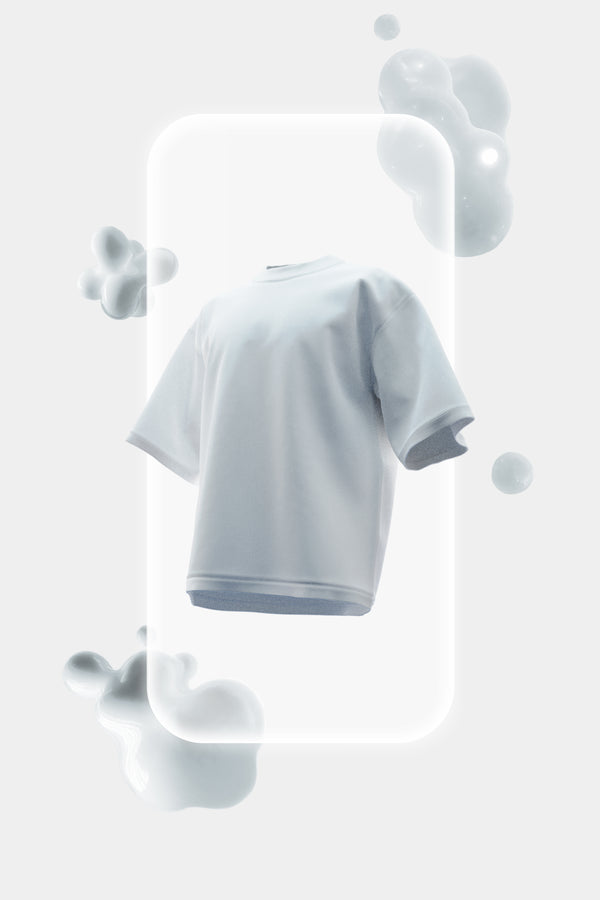 Premium Oversized French Terry Cotton T-shirt - White