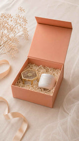 Women's Luxury Gift Box | Glass Jewelry Box & Scented Candle