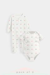 Heart Rompers - Pack of 2