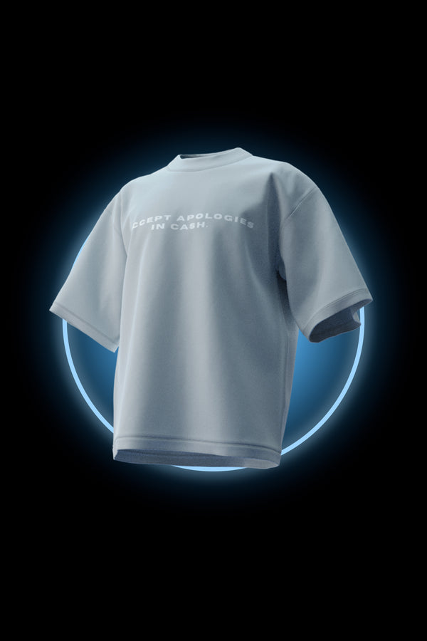 Apologies In Cash -  Premium Oversized Organic Cotton T-shirt