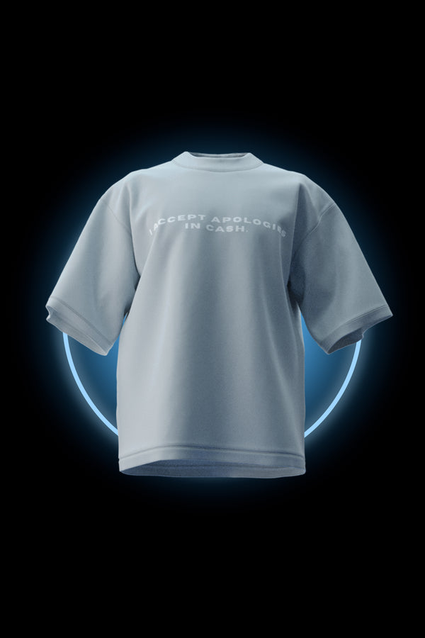 Apologies In Cash -  Premium Oversized Organic Cotton T-shirt
