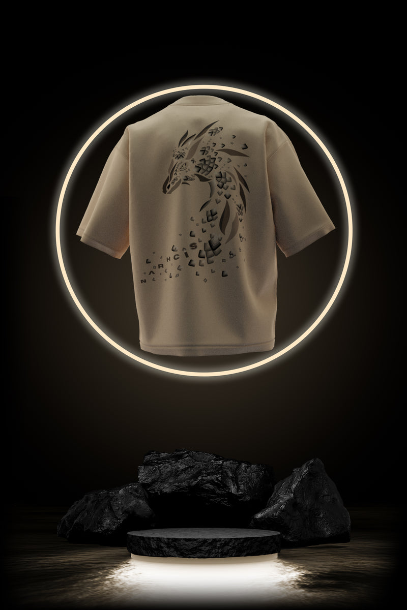 The Dragon - Premium Oversized French Terry Cotton T-shirt