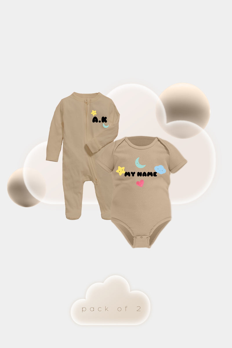 Personalised Puff Rompers - Pack of 2