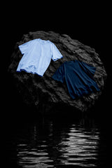 Blues - Pack of 2 - Premium French Terry Cotton Oversized T-shirts