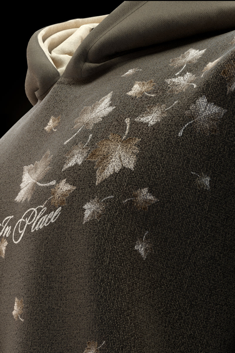 Falling In Place - Oversized Hoodie - Premium Organic Cotton Fleece