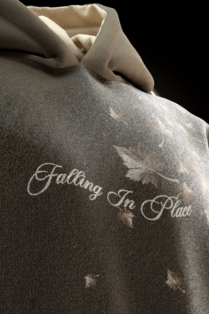 Falling In Place - Oversized Hoodie - Premium Organic Cotton Fleece