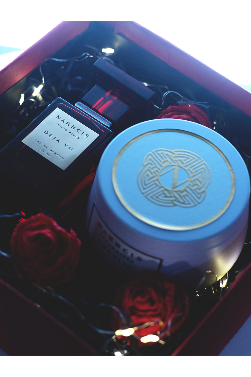 Rakhi Gift box - For Her - Luxury Perfume & Candle Gift Hamper