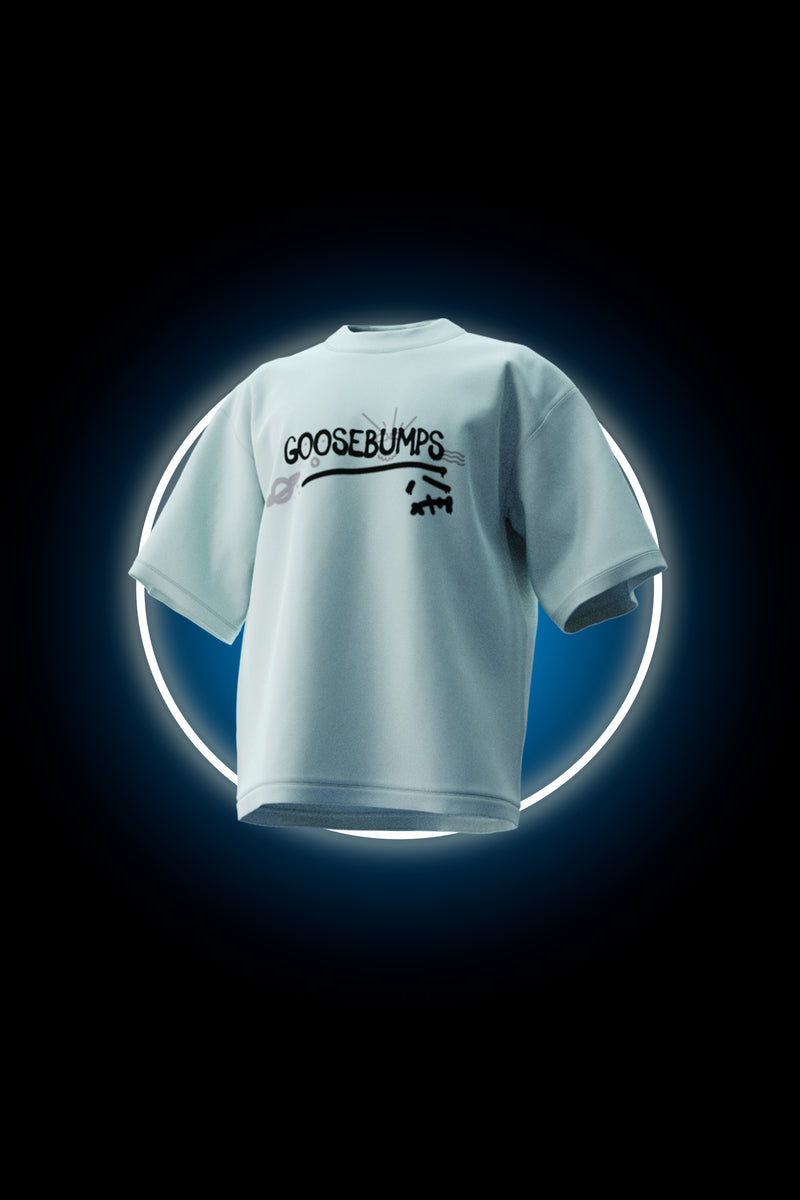 Goosebumps -  Premium Oversized French Terry Cotton T-shirt - Travis Scott Merch