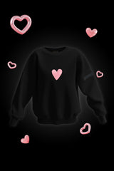 Heart - Women Oversized Premium Organic Cotton Sweatshirt