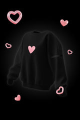 Heart - Women Oversized Premium Organic Cotton Sweatshirt