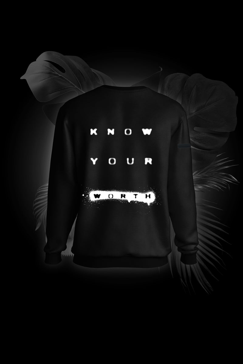 Know Your Worth - Oversized Premium Organic Cotton Sweatshirt