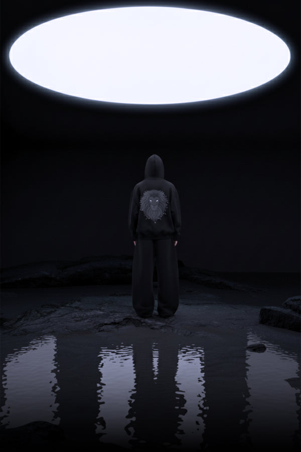 The Lion - Luminescent Hoodie - Premium Oversized Organic Cotton Fleece