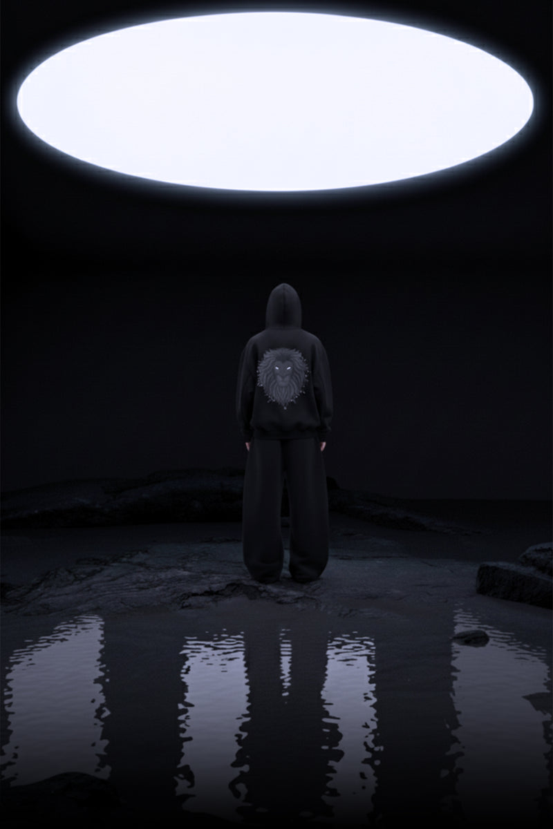 The Lion - Luminescent Hoodie - Premium Oversized Organic Cotton Fleece