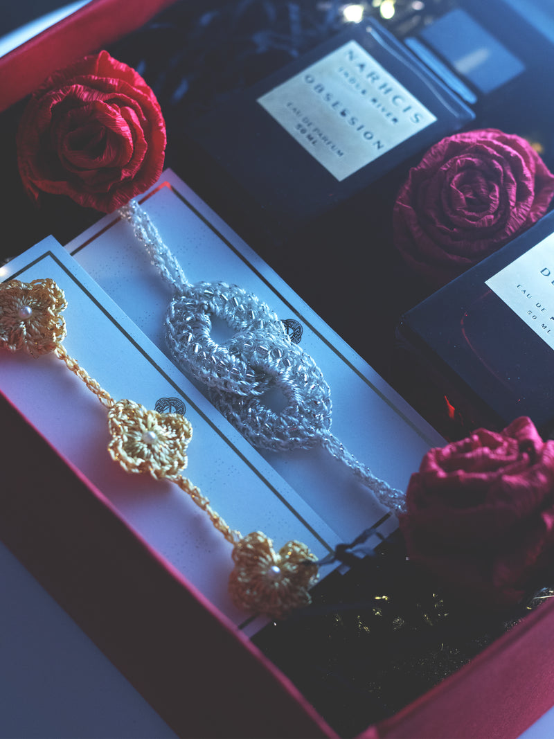 Infinity Rakhi Gift box - For Him & Her - Luxury Perfumes Gift Hamper