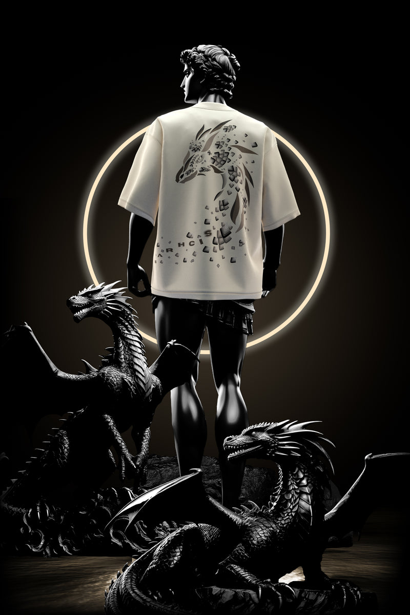 The Dragon - Premium Oversized French Terry Cotton T-shirt