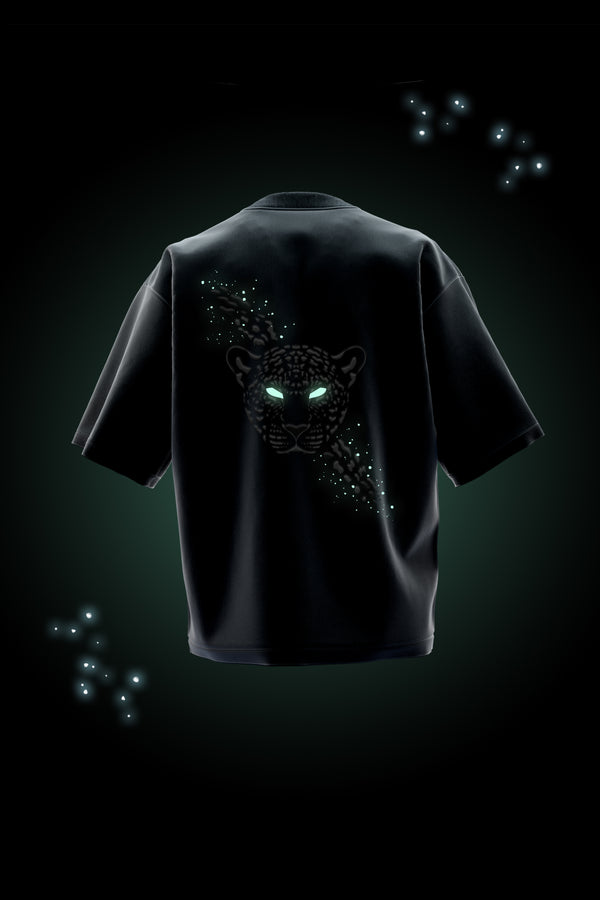 Panther - Luminescent Premium Oversized French Terry Cotton T-shirt