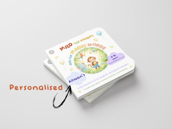 Personalised - The Manners Story Book - Milo The Monkey - Children's Book