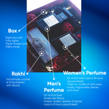 Infinity Rakhi Gift box - For Him & Her - Luxury Perfumes Gift Hamper