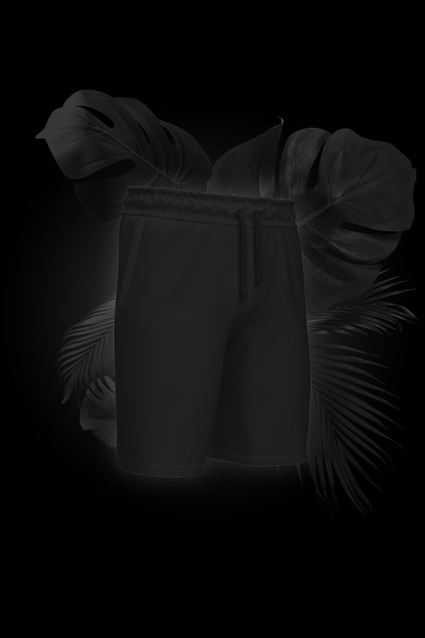 Men Premium Organic Cotton French Terry Shorts - Black