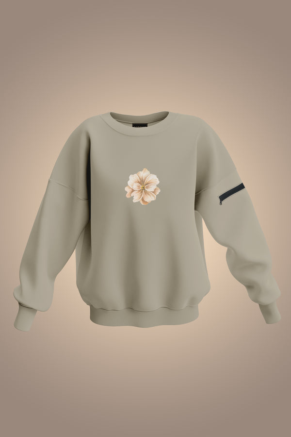 Blooming - Women Oversized Premium Organic Cotton Sweatshirt