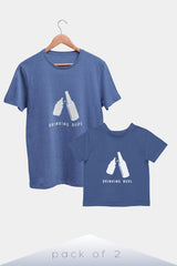 Drinking Buddies - Premium Organic Cotton T-shirts - Pack of 2 - Blue