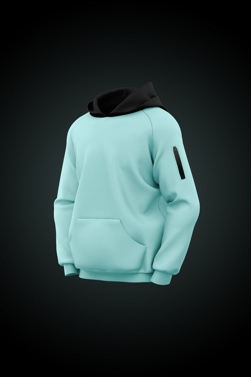Hustler - Premium Oversized French Terry Hoodie - Glacier