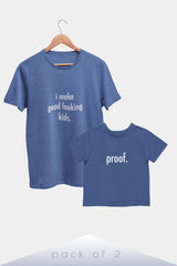 Good Looking - Premium Organic Cotton T-shirts - Pack of 2 - Blue