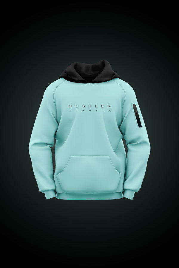 Hustler - Premium Oversized French Terry Hoodie - Glacier