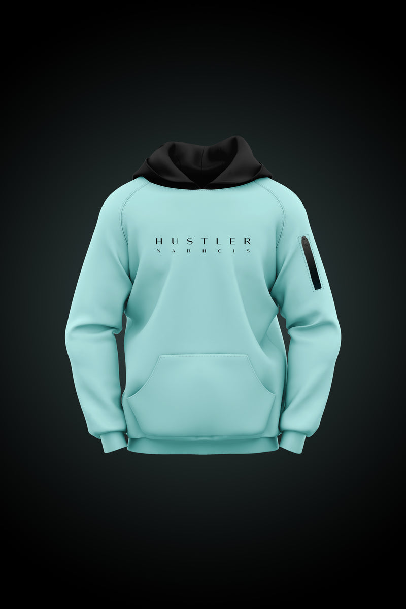 Hustler - Premium Oversized French Terry Hoodie - Glacier