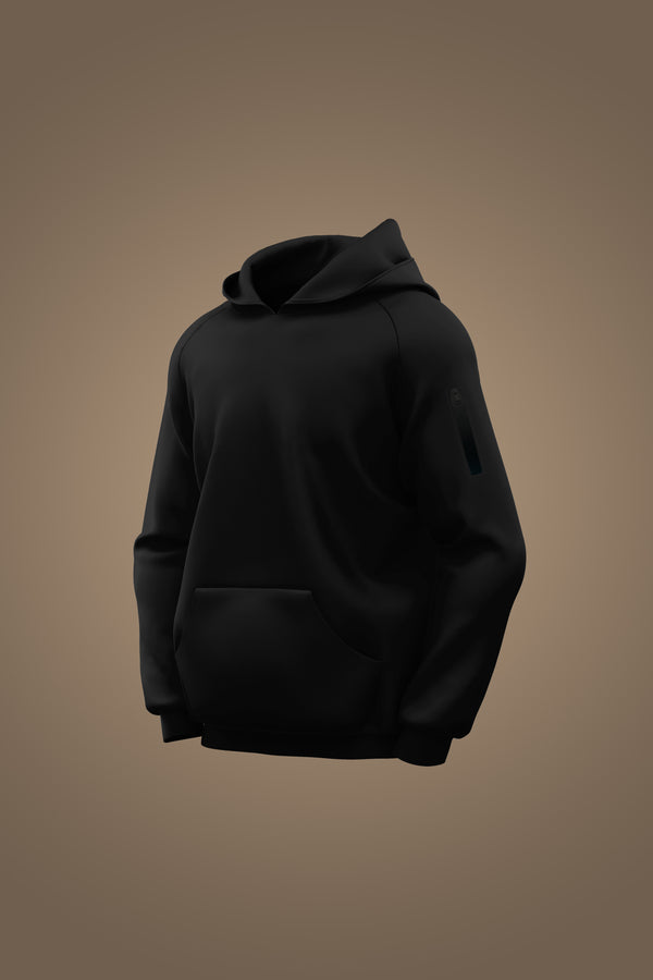 Premium French Terry Hoodie - Lite - Obsidian